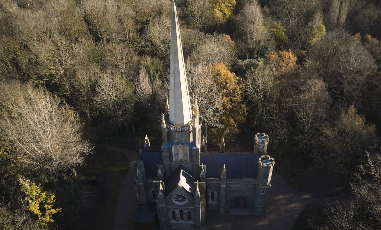 Abney Park Chapel ext Brids Eye 3