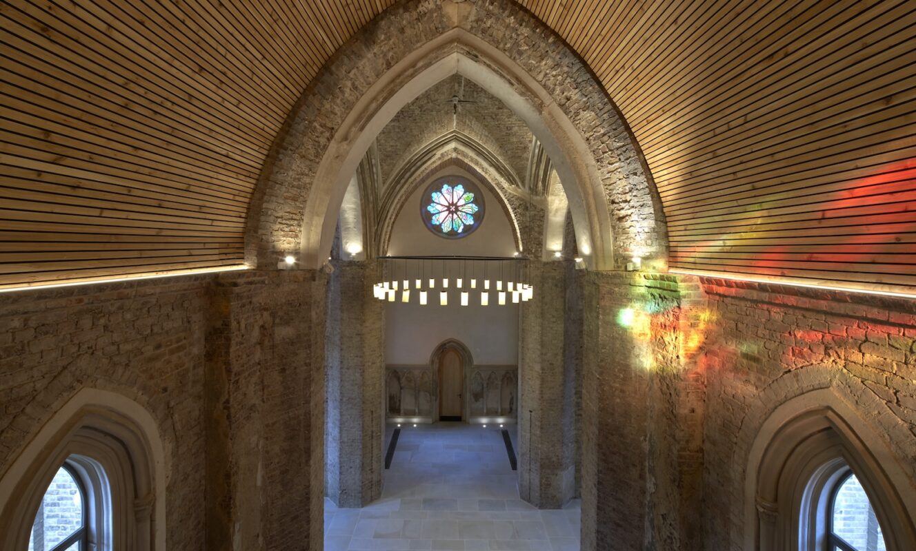 Abney Park Chapel int roof lights 2